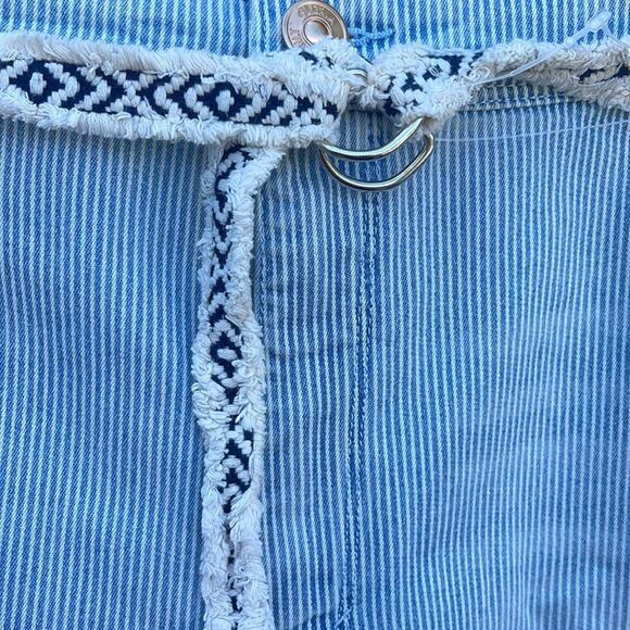 Gloria Vanderbilt blue & white striped shorts size 24W NEW - Picture 5 of 8